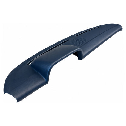 1968-1976 Mercedes-Benz 220-300D E-Class (W114/W115) SoftCap dash cover in blue, full dash angled view from the driver side
