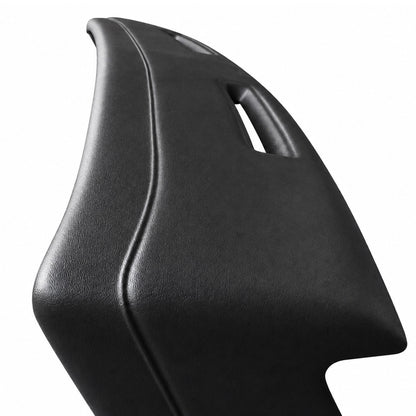 Black SoftCap dash cover for 1977-1990 Chevrolet Impala and Caprice, close-up of the end and molded edge