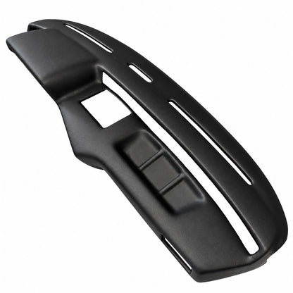 1980-1983 BMW 3 Series (E21) SoftCap dash cover in black, angled view of center gauge pod and defroster vents