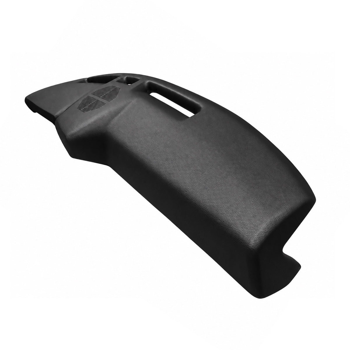 1980-1986 Ford Bronco & F-Series Pickup SoftCap dash cover in black, close-up of grain texture and end detail