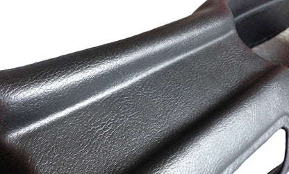 Close-up of Coachman grain texture on a 1975 Chevy LUV restoration dash