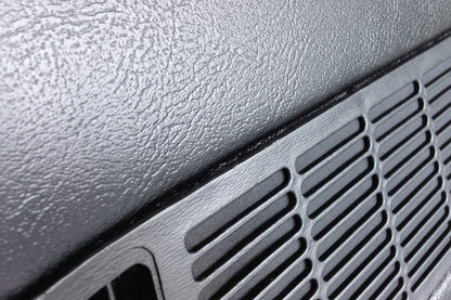Close-up of Coachman grain texture on a 1978 Chevy LUV restoration dash – close up speaker