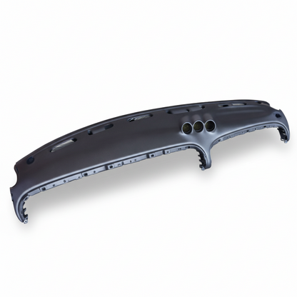 Dodge Ram dash pad reproduction full view showing 3 gauge pods and contours