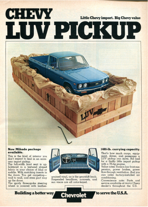 1972-1980 Chevy LUV Pickup Dash Pad