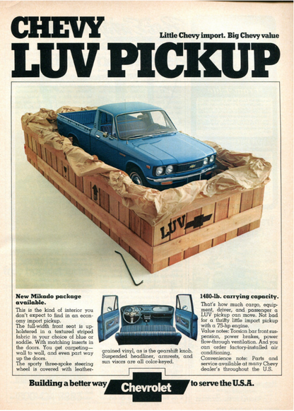 1972-1980 Chevy LUV Pickup Dash Pad