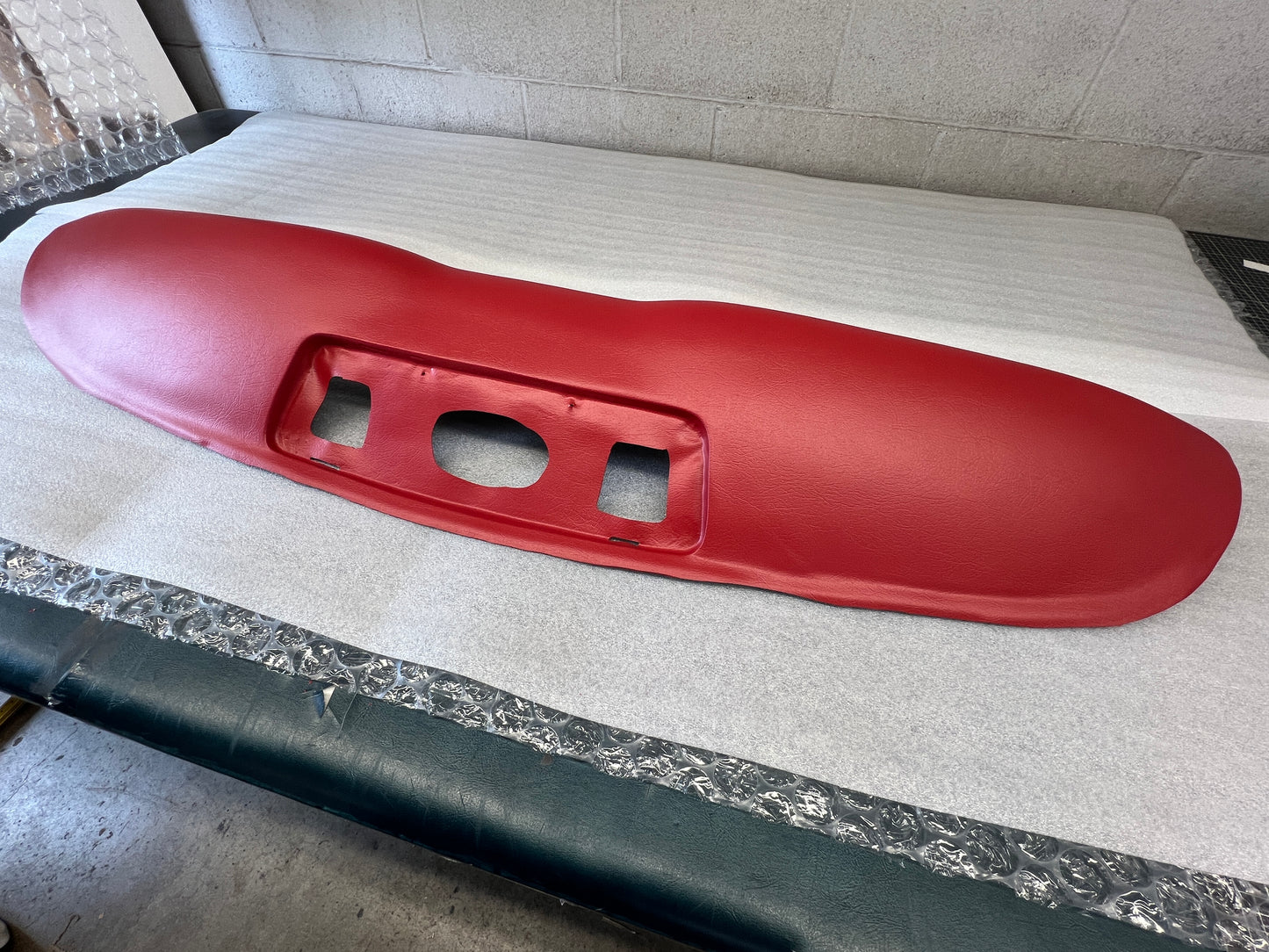 1960-1963 Ford Falcon Dash Pad - Custom Color Matched in Red Vinyl