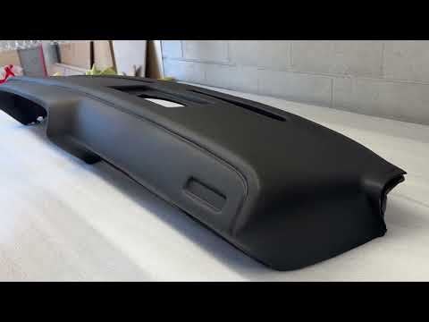 SoftCap dash cover installation video. Filmed on a 1971-1974 E-Body dash. The 1970 Barracuda installs identically, but its passenger side has a Barracuda script provision instead of the rectangular badge shown.
