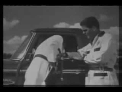 1966 Ford F100 television commercial "Jet Spray" demonstration highlighting the rugged durability and smooth ride of the Ford F-Series pickup truck.